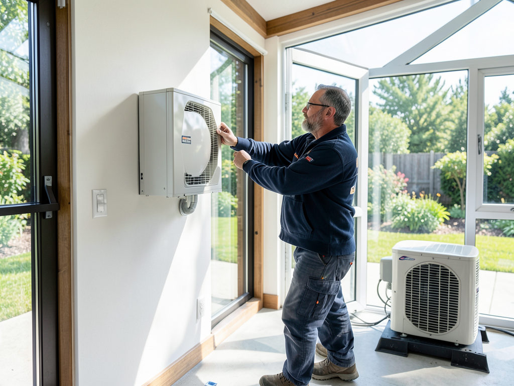 How to properly heat and cool a new sunroom additi