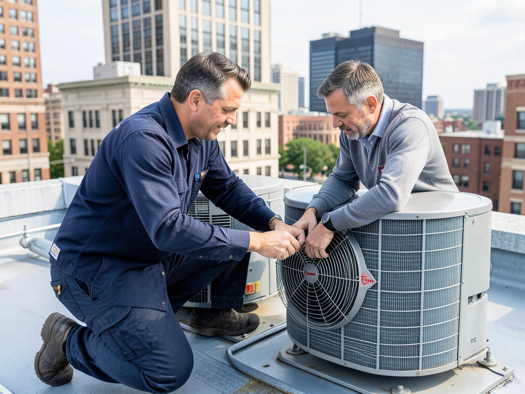 Specialized rooftop unit repair services for hartf